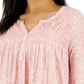 Blusa feminina de malha com babados e manga comprida, tamanho pequeno, laranja, estilo &amp; co