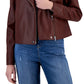 Jaqueta feminina de couro sintético INC International Concepts, marrom, tamanho extragrande