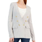 Blazer suéter feminino INC International Concepts cinza tamanho pequeno