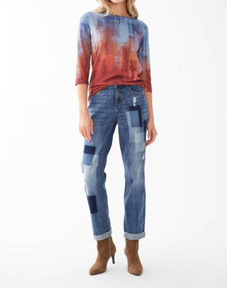Fdj - Girlfriend Jeans With Rolled-up Hem