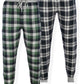 Calça de corrida de flanela masculina Hanes, pacote com 2, verde, tamanho médio