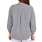 Blusa feminina NY Collection com manga 3/4 e decote em Y, tamanho 2X, branca