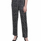 Calça feminina NY Collection cintura larga preta tamanho pequeno extragrande