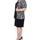 Conjunto feminino NY Collection, vestido de 2 peças, preto, tamanho 1X