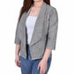 Jaqueta Ponte Feminina NY Collection Manga 3/4 Preta Tamanho Pequeno X-Grande