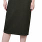 Conjunto de vestido texturizado de duas peças com manga 3/4 feminino NY Collection, verde, tamanho 14