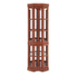 Corner Curio Cabinet With 5 Shelves And Lighting System