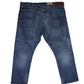Calça jeans reta e relaxada masculina Polo Ralph Lauren, azul, tamanho 38x30