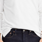 Suéter Ralph Lauren Masculino Manga Longa com Botões Branco Tamanho Grande