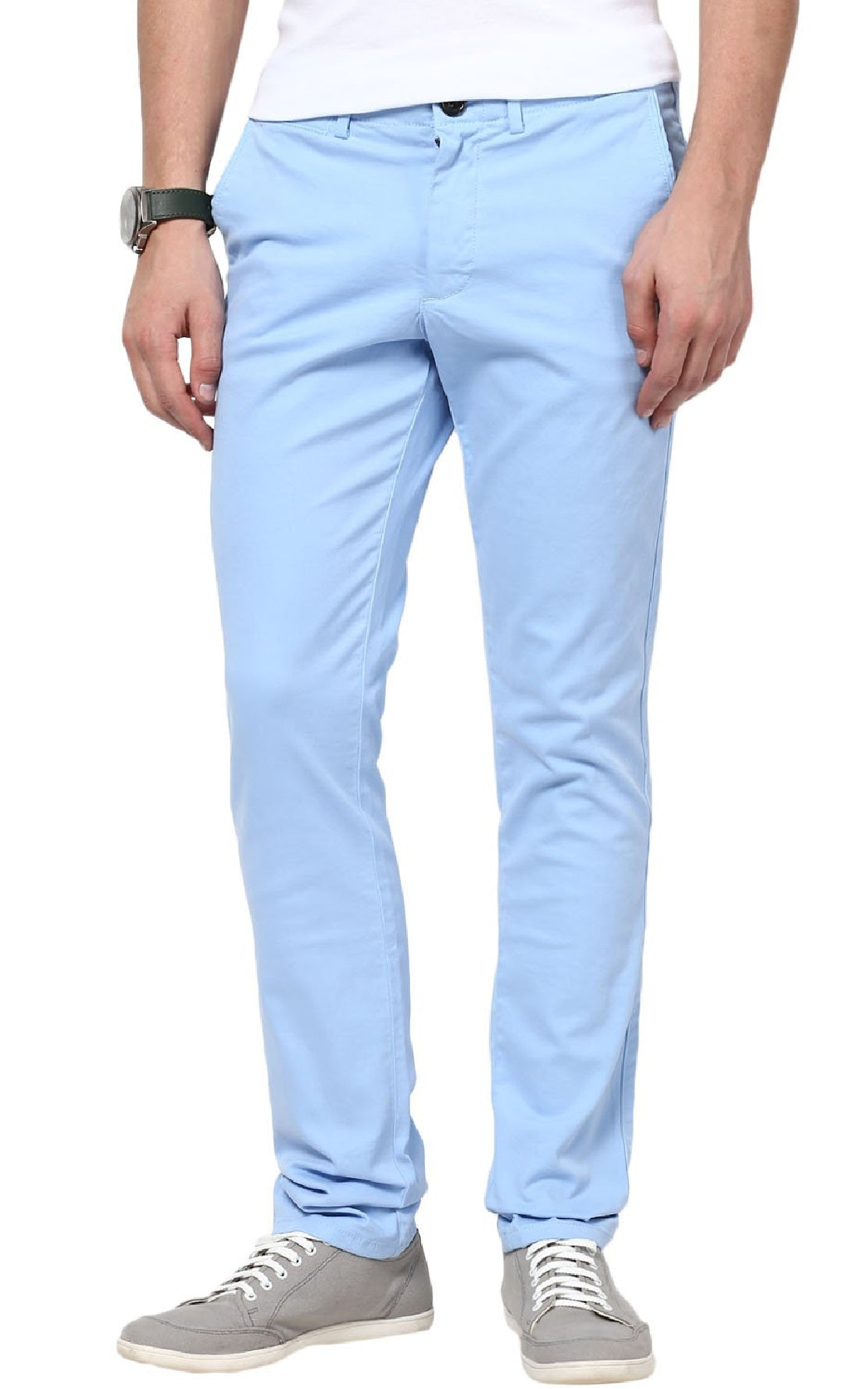 Calça Chino Ralph Lauren Masculina Straight Fit Azul Tamanho 34X32