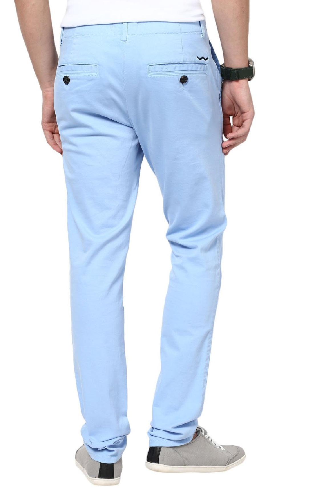 Calça Chino Ralph Lauren Masculina Straight Fit Azul Tamanho 34X32