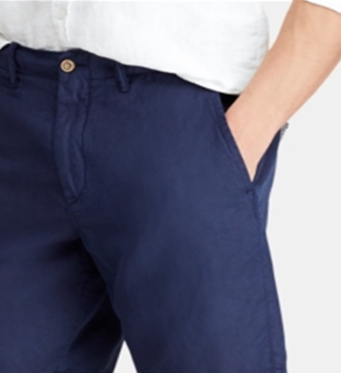 Polo Ralph Lauren Shorts Clássico Masculino Azul Tamanho 40