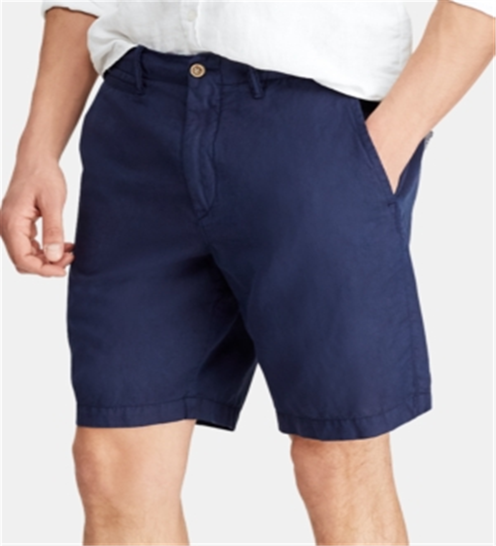 Polo Ralph Lauren Shorts Clássico Masculino Azul Tamanho 40