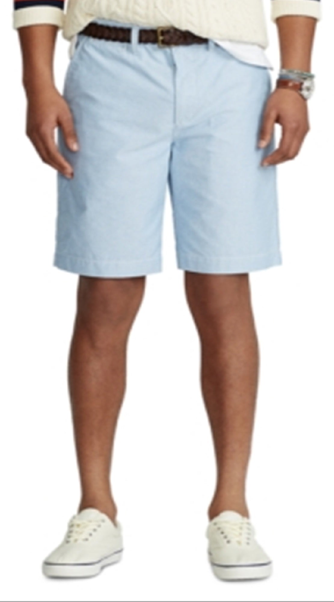 Polo Ralph Lauren Shorts Oxford Masculino Relaxed Fit Azul Tamanho 42
