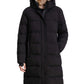 Casaco feminino com capuz BCBGeneration, preto, tamanho médio