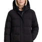 Casaco feminino com capuz BCBGeneration, preto, tamanho médio