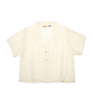 Vintage Havana - Pami Crochet Button Down