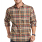 Camisa de flanela xadrez Fireside Classic Fit masculina GH Bass &amp; Co., cinza, tamanho médio