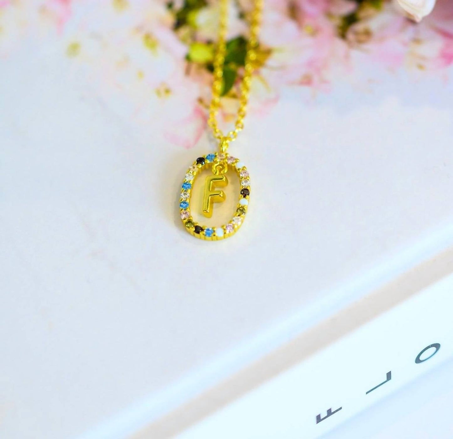 123 Amore - Mi Amor Dipped Initial Necklace