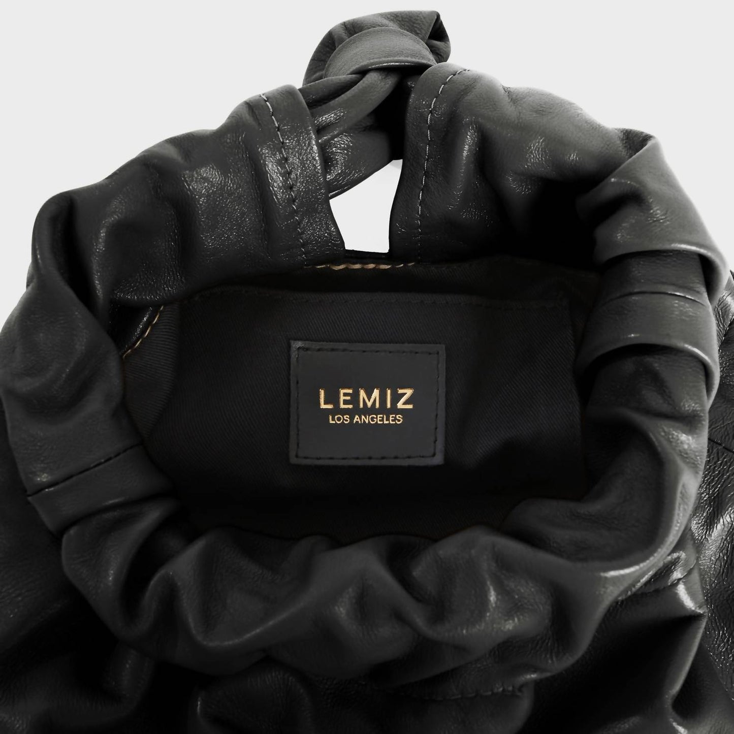 Lemiz - Women's Mariposa Twist Clutch Leather Handbag