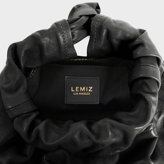 Lemiz - Bolsa de mão feminina Mariposa Twist de couro