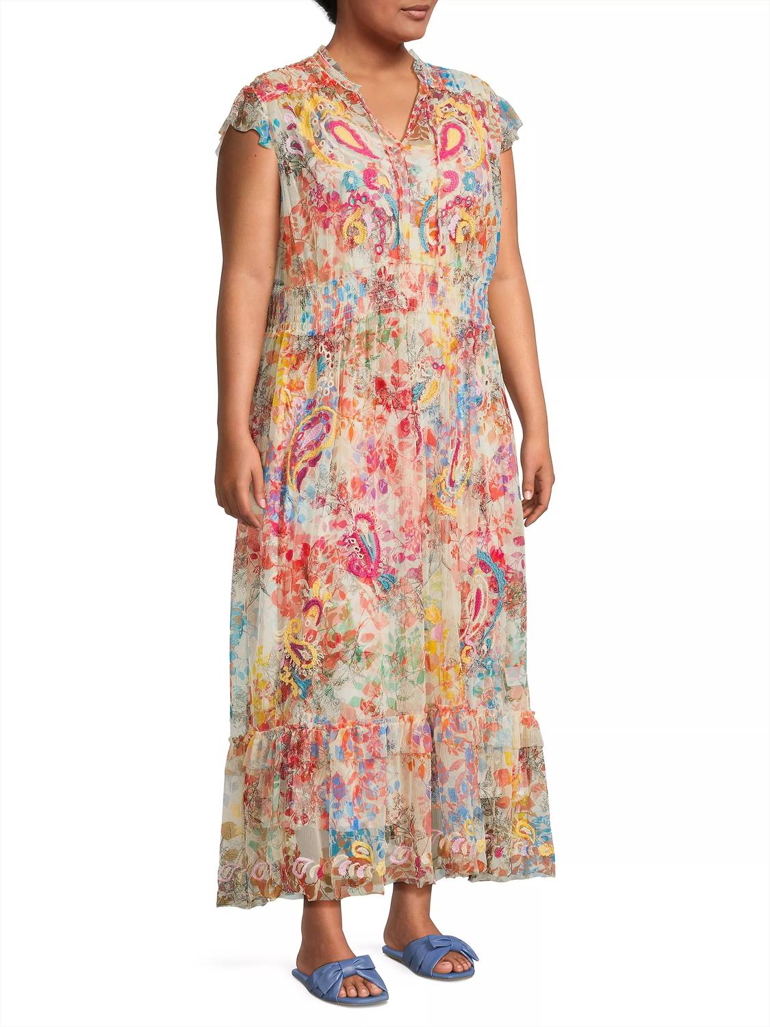 Johnny Was - Mazzy Tie Dress With Slip