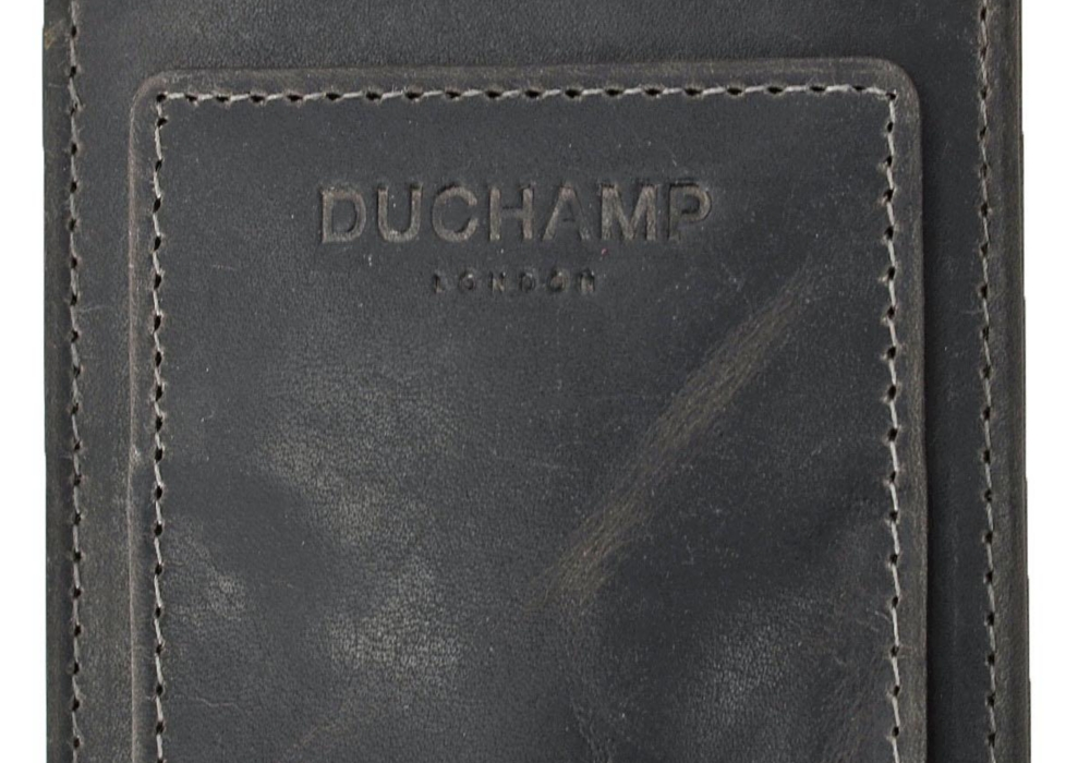 Carteira masculina Duchamp London com bolso frontal e clipe magnético para dinheiro