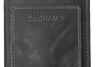 Carteira masculina Duchamp London com bolso frontal e clipe magnético para dinheiro