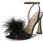 Sandália feminina Sam Edelman Leon com tira no tornozelo, preta, tamanho 8 M