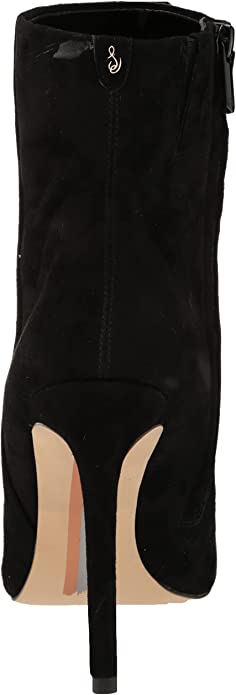 Botas femininas Sam Edelman Wrenley bico fino salto alto pretas tamanho 7 M
