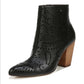 Bota Taryn Block Heel Feminina Carlos By Carlos Santana Preta Tamanho 8,5 M