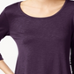 Top feminino de chiffon com bainha estilo &amp; co, roxo, tamanho extragrande