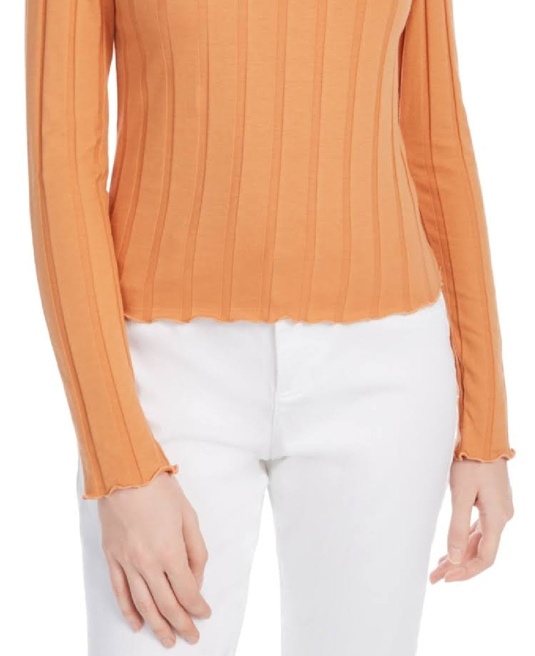 Kit + Sky Blusa Feminina Manga Longa Laranja Tamanho Médio