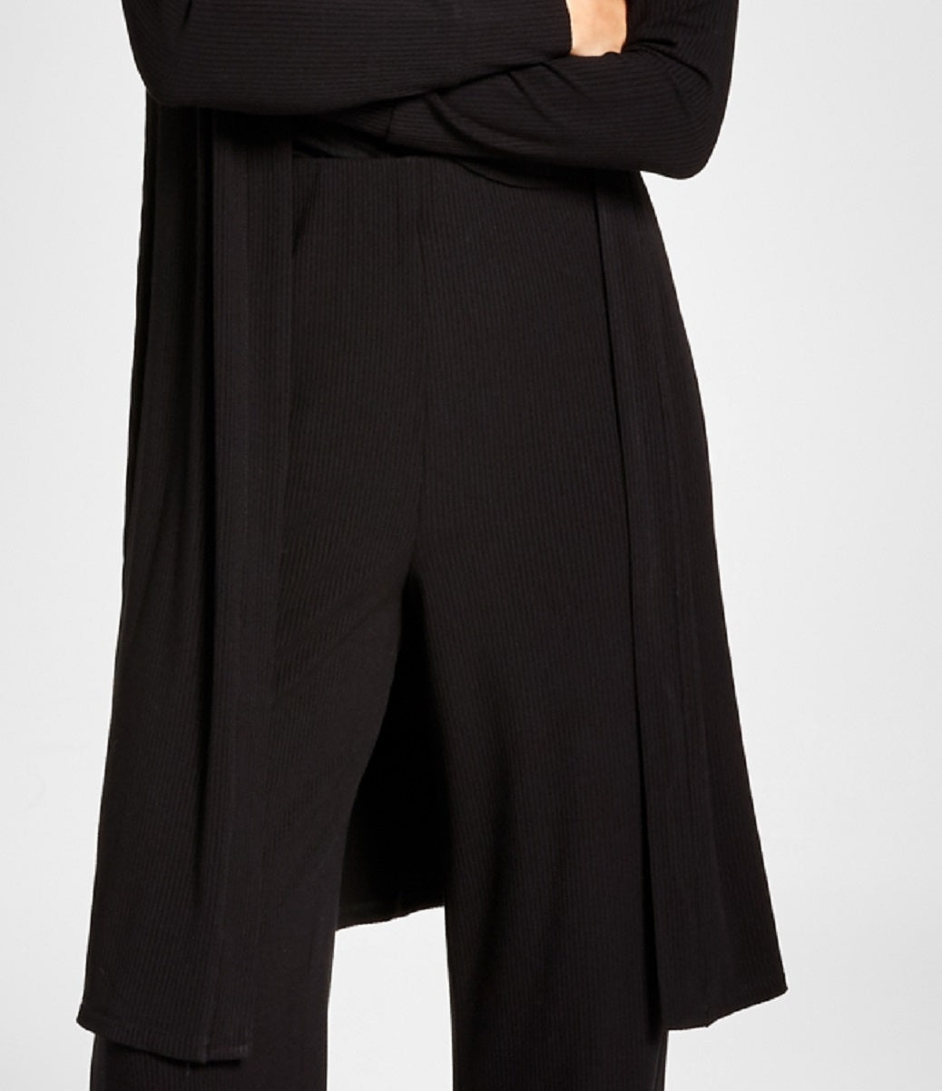 E agora este cardigan feminino canelado preto tamanho X-Large