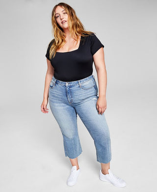 E agora este body feminino com decote quadrado preto tamanho 1X