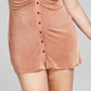 E agora este vestido-camisa franzido feminino marrom tamanho 3X