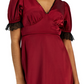 Vestido de festa e coquetel com acabamento em renda de cetim feminino Kit &amp; Sky, tamanho XX-S