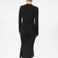 Dāl The Label - Ruched Asymmetric Midi Dress