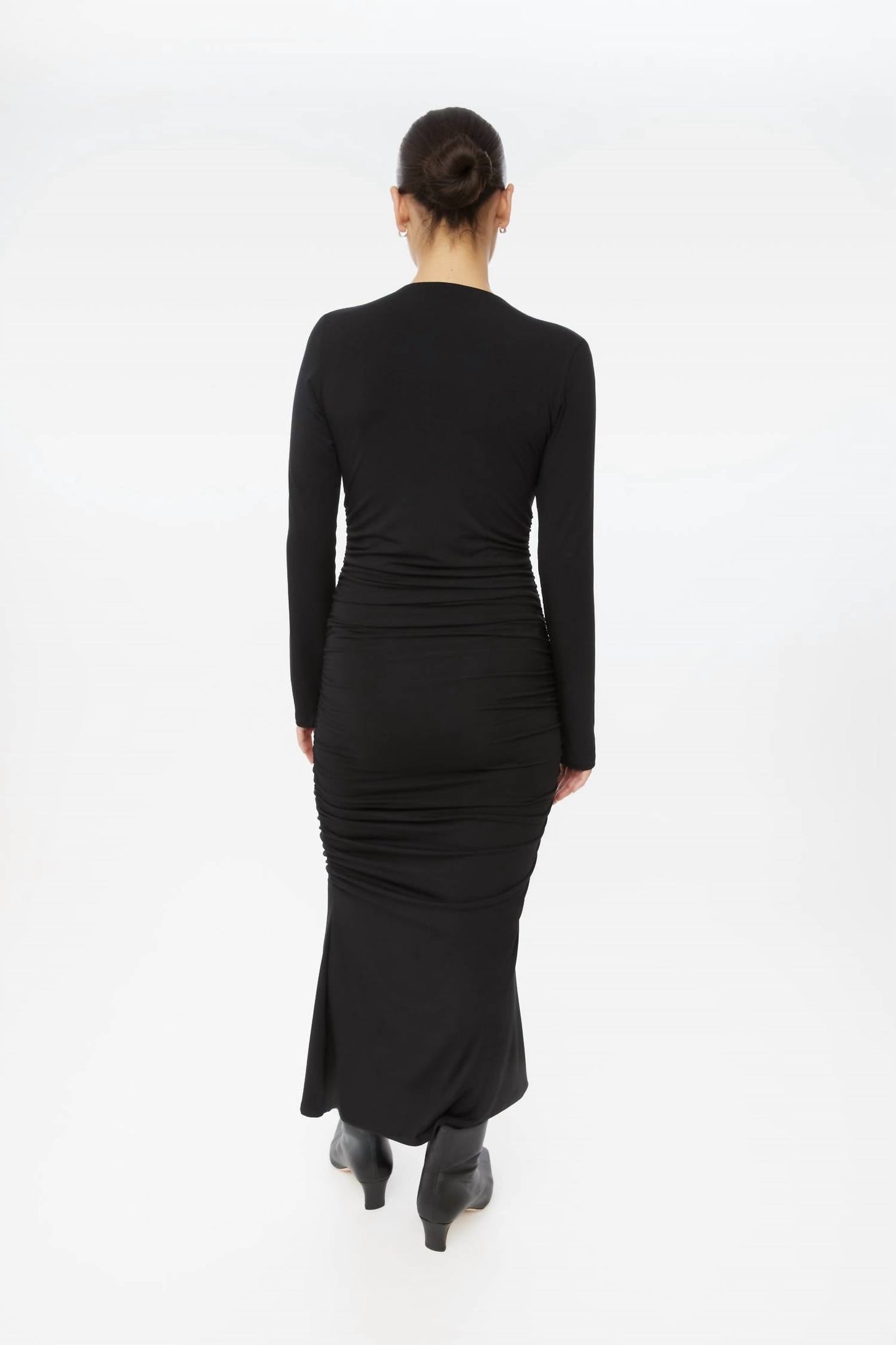 Dāl The Label - Ruched Asymmetric Midi Dress