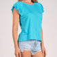 Elan - Flouncy Sleeve Tee Top