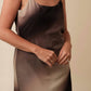 Miou Muse - Mariah Gradient Satin Sleeveless Midi Dress