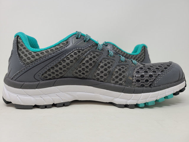 Tênis de corrida feminino Inov 8 Road Claw 275 cinza escuro/branco/cinza-petróleo tamanho 6,5 D(L) EUA