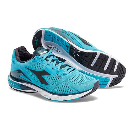 Tênis de corrida feminino Diadora Mythos Blueshield 2, cerâmica/branco, tamanho 10,5 B(M) EUA