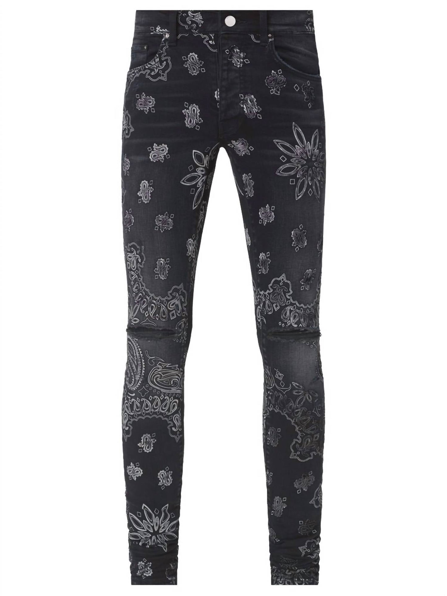 Amiri - Flocked Bandana Jeans