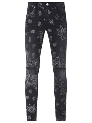 Amiri - Flocked Bandana Jeans