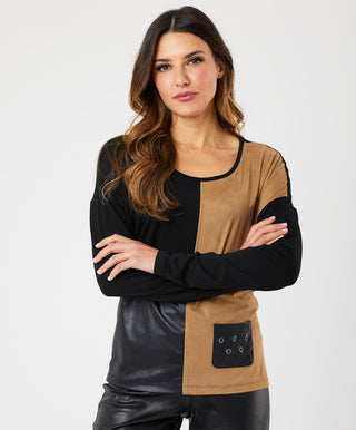 Angel Apparel - Vegan Leather Suede Top