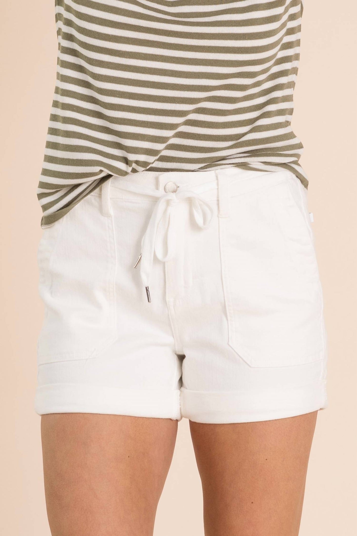 Judy Blue - High Waisted Cuff Jogger Short