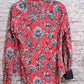 Cino - Women's Floral Long Sleeve Button Up Shirt
