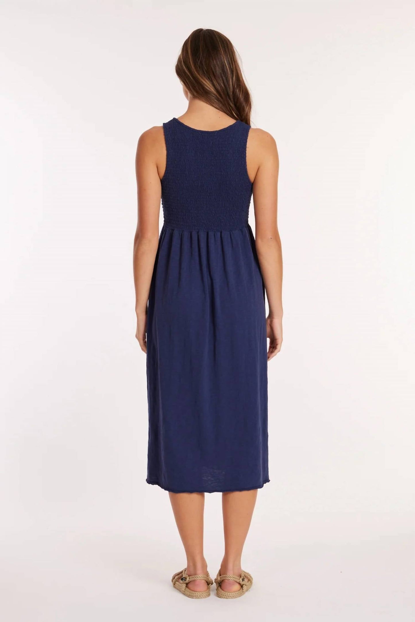 Mododoc - Smocked Tank Midi Dress