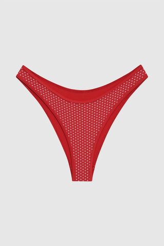 Frankies Bikinis - Calcinha de biquíni clássica Dove